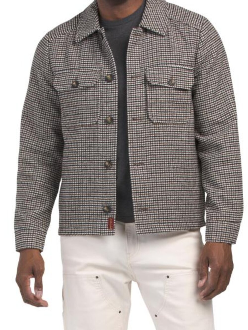 7 FOR ALL MANKIND Houndstooth Shirt Jacket